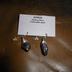 Women’s Sterling Silver & Freshwater Pearl Dangling Earrings